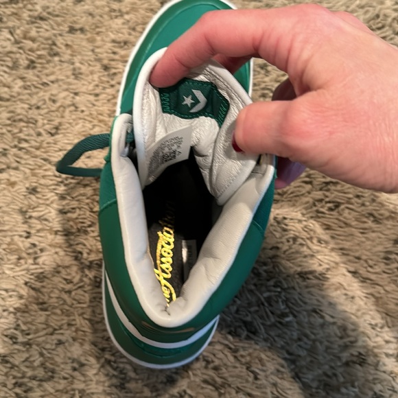 NIB Never Worn New Converse Fastbreak Hi “No Easy Buckets” size 10 Green/Wht - Picture 9 of 9